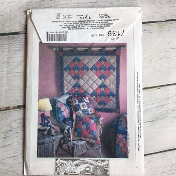 Vintage 1990 Simplicity School of Quilting Pattern 7139 by Shirley Botsford - Picture 3 of 10